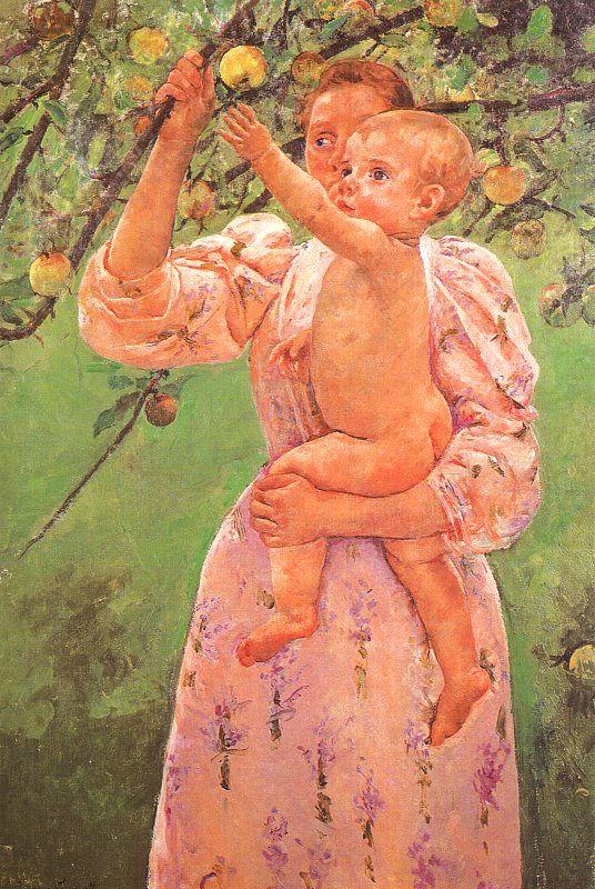 Mary Cassatt Baby Reaching for an Apple china oil painting image